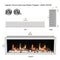 2025 New Litedeer Homes Latitude II 58-inch Wall Mount Smart Electric Fireplace with Multi-flame, Crackling Sounds - ZEF58V