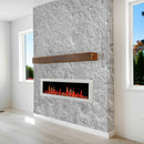 2025 New Litedeer Homes Latitude II 58-inch Wall-Mounted Smart Electric Fireplace with Crackling Sounds, Multi-Flame Style, APP Reflective Amber Glass - ZEF58VA