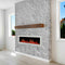 2025 New Litedeer Homes Latitude II 58-inch Wall-Mounted Smart Electric Fireplace with Crackling Sounds, Multi-Flame Style, APP Reflective Amber Glass - ZEF58VA