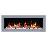 2025 New Litedeer Homes Latitude II 68" Smart Electric Fireplace with Multi-flame Style, APP Driftwood Log & River Rock - ZEF68X