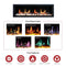 2025 New Litedeer Homes Latitude II 68" Smart Electric Fireplace with Multi-flame Style, APP Driftwood Log & River Rock - ZEF68X