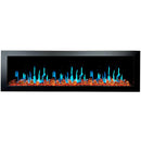 2025 New Litedeer Homes Latitude II 68" Smart Wall Mounted Electric Fireplace with Reflective Amber Glass - ZEF68XA