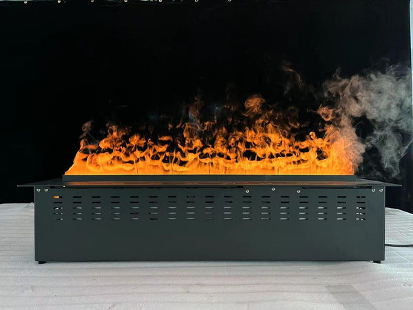 Litedeer Homes Mercury 60-inch 3D  Water Vapor Fireplace with Smart Fireplace App, Multi-colour Flame, Remote Control (Model: VEW60A or VEW60M)