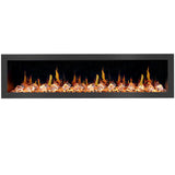 2025 New Litedeer Latitude 78-inch Wall Mount Smart Electric Fireplace with Crackling Sounds Multi-Flame Style, 5 Unique Flame Colour,All Accessories Included - ZEF78VC, Black