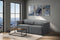 Valencia Lucia Leather Loveseat Recliner Sofa, Grey