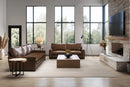 Valencia Luton Leather Sofa, Loveseat, Lipari Chocolate
