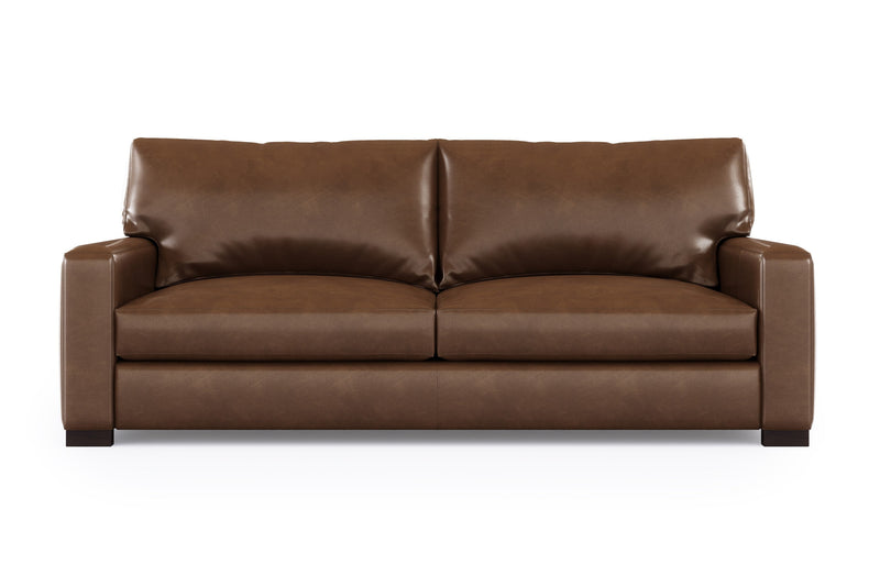 Valencia Luton Leather Sofa, Loveseat, Lipari Chocolate