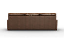 Valencia Luton Leather Sofa, Three Seats, Lipari Chocolate