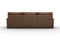Valencia Luton Leather Sofa, Three Seats, Lipari Chocolate