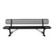 8FT Heavy Duty Steel Bench With Backrest And Thermoplastic Coating (SAK23567)