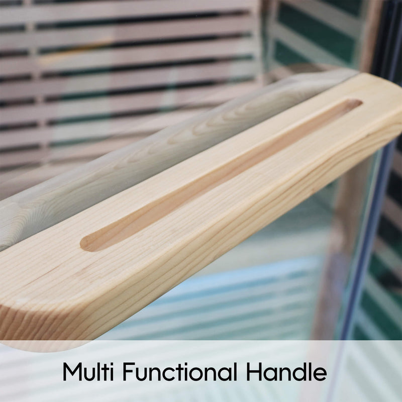 Luxury 2-Person Canadian Hemlock Wood Far Infrared Home Sauna (SAK02184)