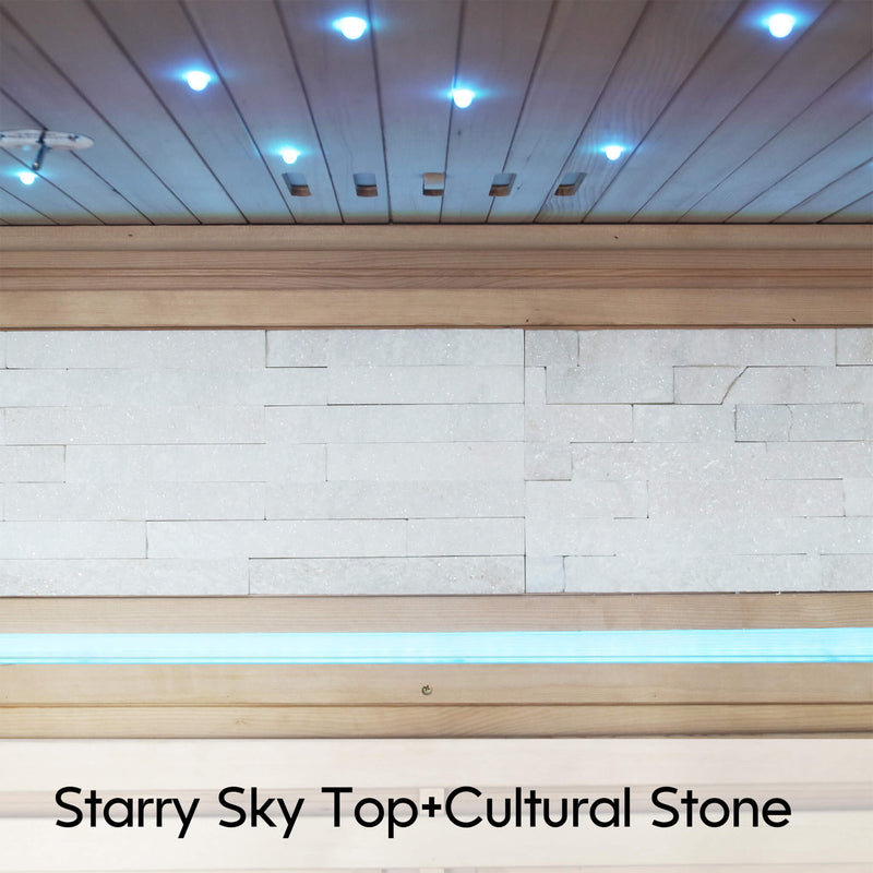 Luxury 2-Person Canadian Hemlock Wood Far Infrared Home Sauna (SAK02184)