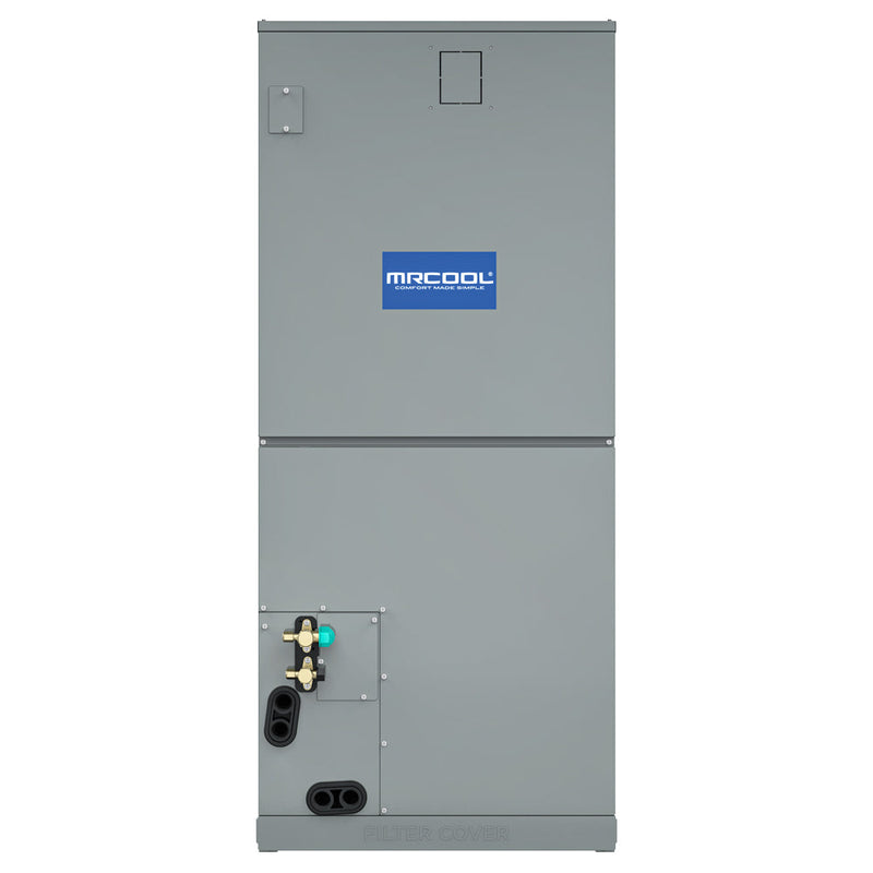 MRCOOL® Central Ducted Hyper Heat 4 Ton 16.5 SEER2 DC Inverter Heat Pump Split System with Smart Wi-Fi Thermostat and Wireless Remote Control - Multiposition - CENTRAL-48-HP-230B00-O