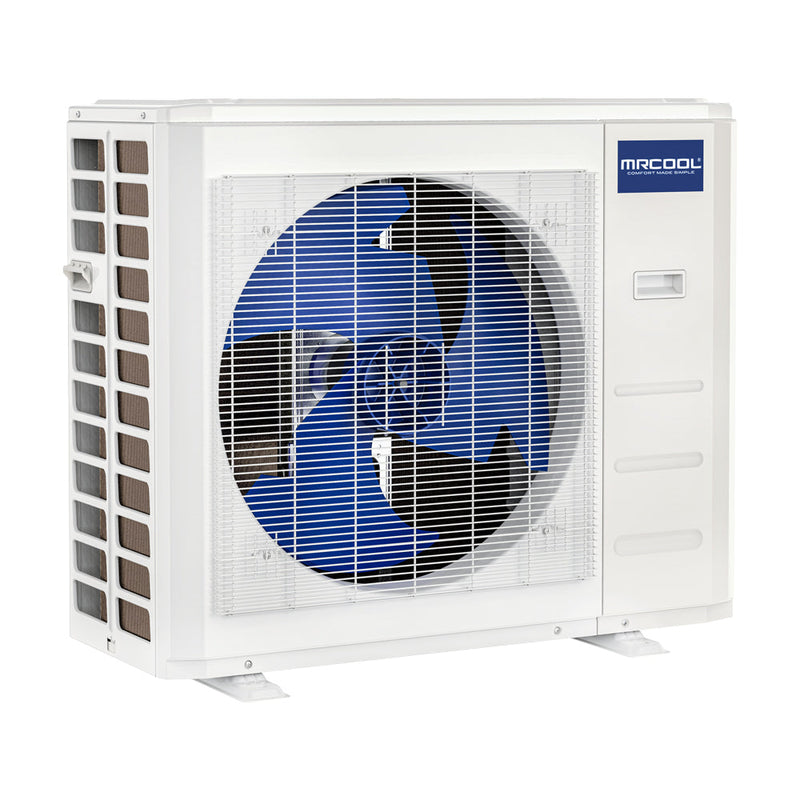 MRCOOL® Central Ducted Hyper Heat 4 Ton 16.5 SEER2 DC Inverter Heat Pump Split System with Smart Wi-Fi Thermostat and Wireless Remote Control - Multiposition - CENTRAL-48-HP-230B00-O