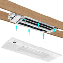 MRCOOL® DIY Mini Split 30,000 BTU 21.5 SEER 3 Zone Ceiling Cassette Ductless Air Conditioner and Heat Pump - 9K + 9K + 12K