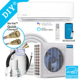 MRCOOL® DIY 9,000 BTU 23.6 SEER2 DC Inverter Ductless Mini Split Air Conditioner and Heat Pump System with 25 ft Line Set Installation Kit, Smart HVAC Controller, and Wireless Remote Control - 115V - 5th Generation (DIY-09-HP-WM-115D25-O)