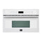 FORNO Espresso Oliena 30" 1.6 cu. ft. Built-In Microwave Oven in White with Silver Handles, FMWDR3093-30WHT
