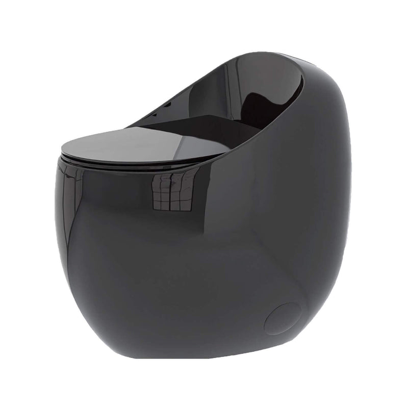 Modern 1.28 GPF Single Flush 1-Piece Ceramic Egg-Shaped Toilet (SAK93341)
