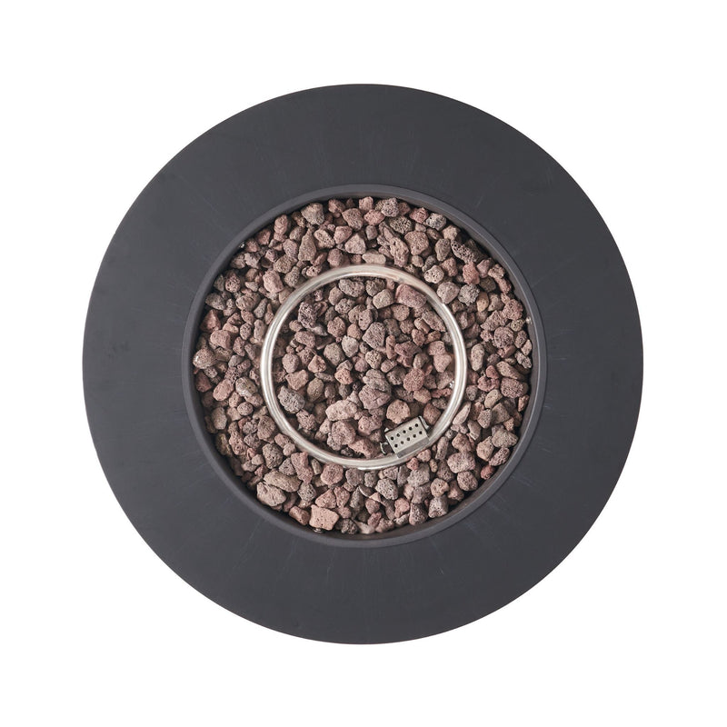 Modern 32" 40K BTU Round Iron Propane Fire Pit (SAK29102)