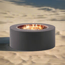 Modern 32" 40K BTU Round Iron Propane Fire Pit (SAK29102)