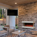 Modern Flames Landscape Pro 56" Electric Fireplace Wall Mount Studio Suite Display, White [WMC-56LPM-RTF] (SAK38425)
