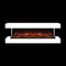 Modern Flames Landscape Pro 56" Electric Fireplace Wall Mount Studio Suite Display, White [WMC-56LPM-RTF] (SAK38425)