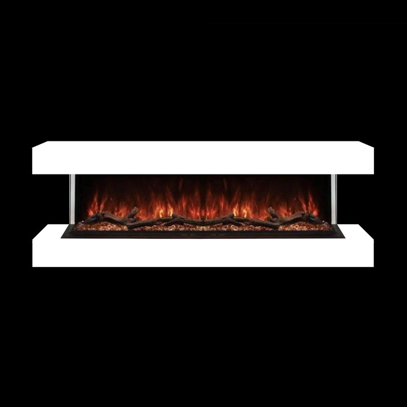 Modern Flames Landscape Pro 56" Electric Fireplace Wall Mount Studio Suite Display, White [WMC-56LPM-RTF] (SAK38425)