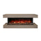Modern Flames Landscape Pro 80" Electric Fireplace Wall Mount Coastal Sand Studio Suite [WMC-80LPM-CS] (SAK96382)