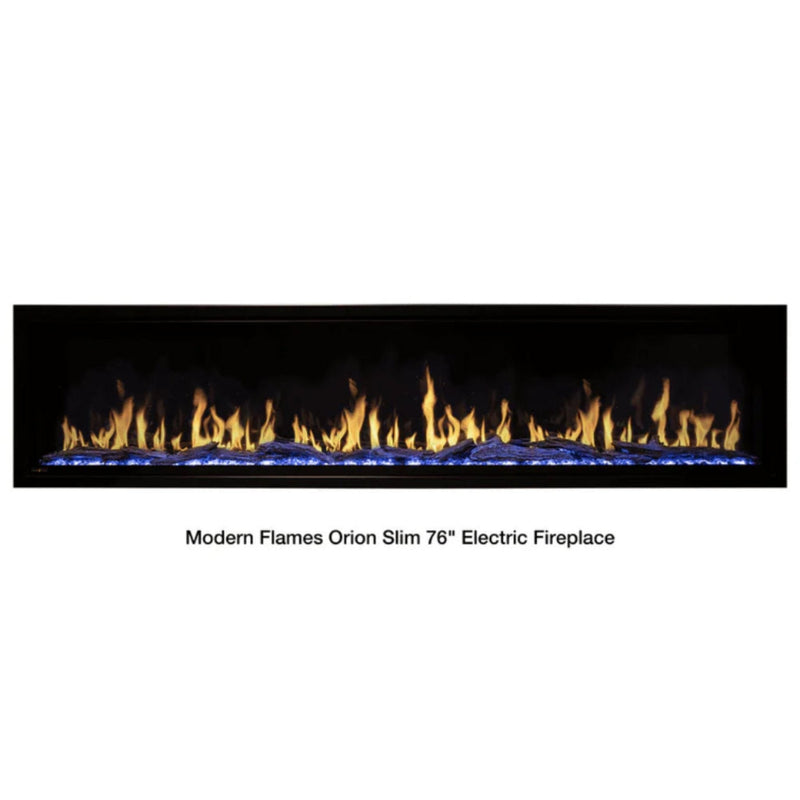 Modern Flames Orion Slim 76" Heliovision Single-Sided Electric Fireplace [OR76-SLIM] (SAK41935)