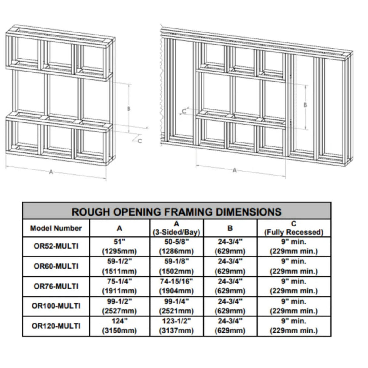 Modern Flames Orion Multi 76" Heliovision Built-In Electric Fireplace [OR76-MULTI] (SAK93726)