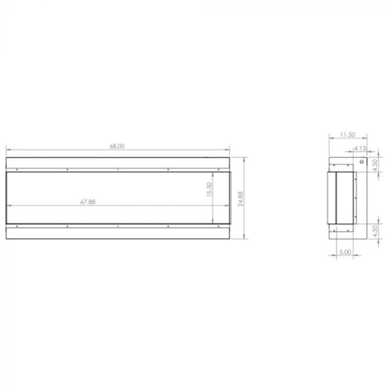 Modern Flames Redstone 36" Built-In Traditional Electric Fireplace [RS-3626] (SAK36514)