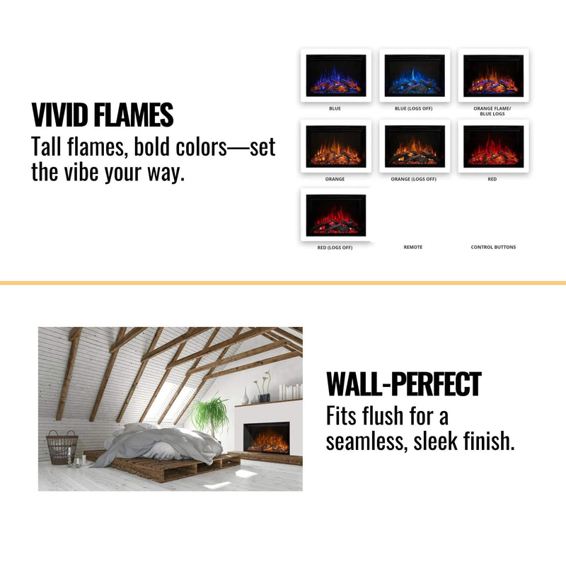 Modern Flames Redstone 54" Built-In Traditional Electric Fireplace [RS-5435] (SAK48153)