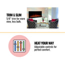 Modern Flames Spectrum Slimline 50" Wall Mount Linear Electric Fireplace [SPS-50B] (SAK69230)