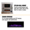 Modern Flames Allwood Media Main Wall System Only For Spectrum Slimline 60" Electric Fireplace [AFWS-MAIN-DW/CS] (SAK95146)