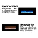Modern Flames Ambiance Built-In Electric Fireplace With LED Flame Technology,  60" [AL60CLX2-G] (SAK12890)