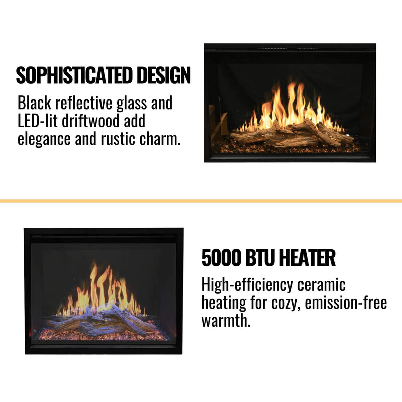 Modern Flames Orion Traditional 42" Heliovision Electric Fireplace [OR42-TRAD] (SAK83765)
