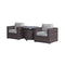 3-Piece Modular Rattan Patio Sofa Set With Weather-Resistant Cushions (SAK75321)