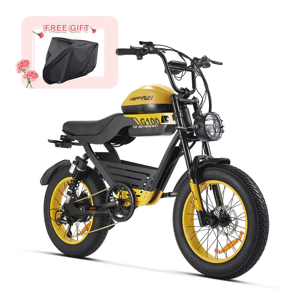 HappyRun | G100 48V/38Ah 2000W Dual Battery Electric Bike | G100