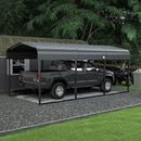 [10x15FT] MPT Large Heavy Duty Outdoor Metal Carport For Cars, Trucks And Boats (SAK95738)