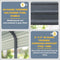 [10x15FT] MPT Large Heavy Duty Outdoor Metal Carport For Cars, Trucks And Boats (SAK95738)