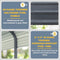 [12x20FT] MPT Premium Heavy Duty Outdoor Canopy Garage Shelter With Galvanized Metal Roof (SAK91523)