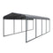 [12x20FT] MPT Premium Heavy Duty Outdoor Canopy Garage Shelter With Galvanized Metal Roof (SAK91523)