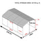 [12x20FT] MPT Premium Heavy Duty Outdoor Canopy Garage Shelter With Galvanized Metal Roof (SAK91523)