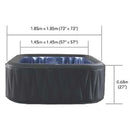 MSpa C-TE062 Tekapo Comfort Series Six-Person Inflatable Square Bubble Spa Hot Tub With 132 Bubble Jets (SAK85362)