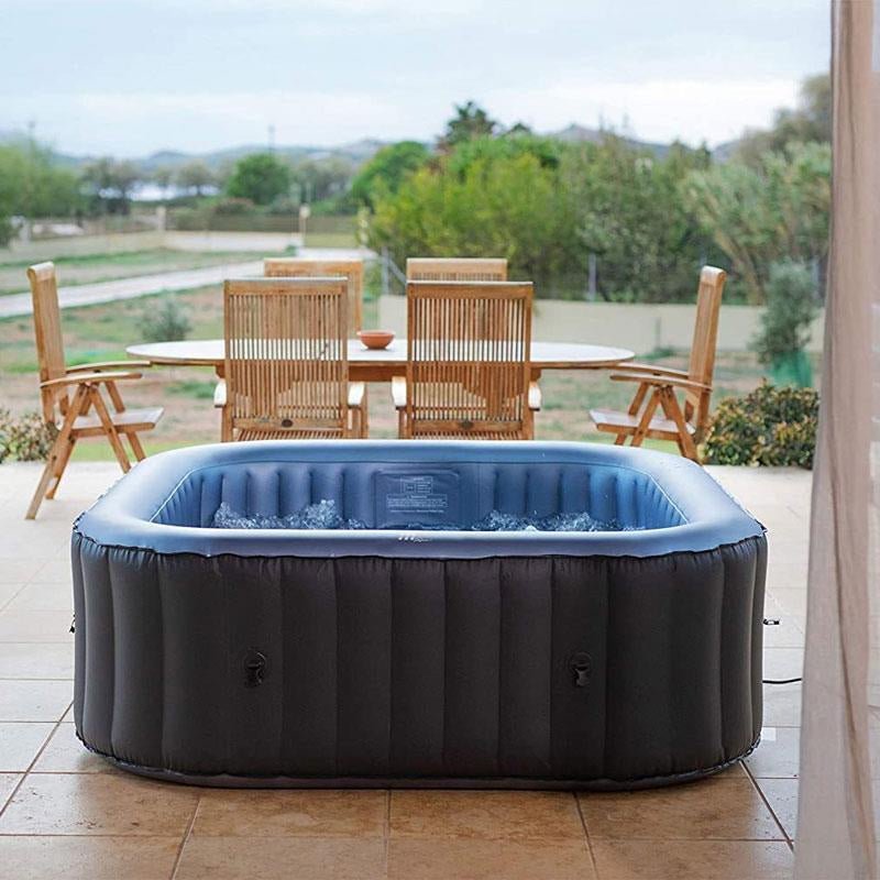 MSpa C-TE062 Tekapo Comfort Series Six-Person Inflatable Square Bubble Spa Hot Tub With 132 Bubble Jets (SAK85362)
