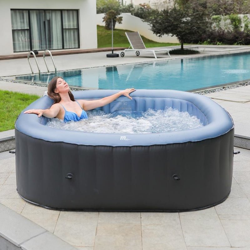 MSpa C-TE062 Tekapo Comfort Series Six-Person Inflatable Square Bubble Spa Hot Tub With 132 Bubble Jets (SAK85362)