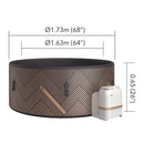 MSpa F-MO063W Mono Frame Series Luxury 6-Person Inflatable Round Hot Tub With WIFI Control (SAK75263)