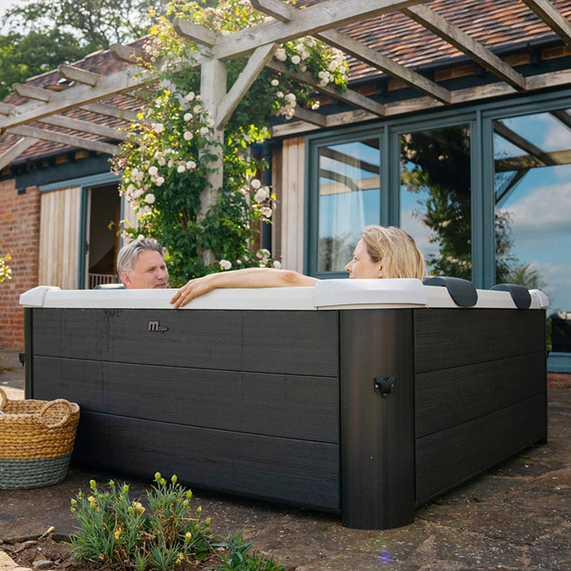 MSpa F-OS063W Oslo Supreme 6-Person Square Spa W/ LED Lights & Integrated App Control, 120 Jets (SAK93516)