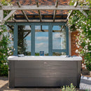 MSpa F-OS063W Oslo Supreme 6-Person Square Spa W/ LED Lights & Integrated App Control, 120 Jets (SAK93516)