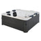 MSpa F-OS063W Oslo Supreme 6-Person Square Spa W/ LED Lights & Integrated App Control, 120 Jets (SAK93516)